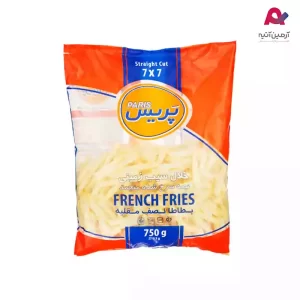 سیب زمینی نیمه سرخ شده (فرنچ فرایز) 750 گرمی 10*10 پریس