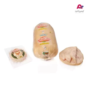 ژامبون مرغ دودی گرد 90% میکائیلیان